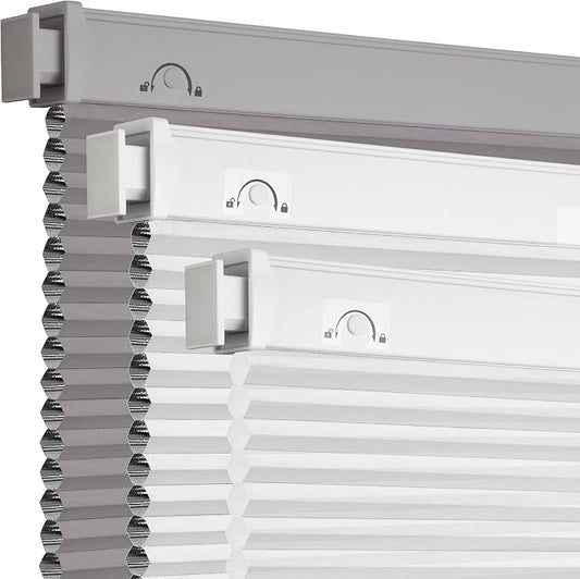 Grandekor No Tools No Drill Cordless Cellular Shades, Light Filtering Honeycomb by Grandekor