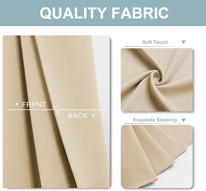 ChrisDowa Blackout Curtains 72 inches Long - Image 4