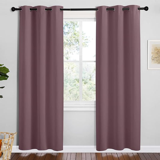 NICETOWN Dry Rose Room Darkening Curtains by NICETOWN