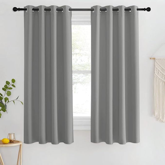 NICETOWN Blackout Bedroom Curtain 63 inches Long by NICETOWN