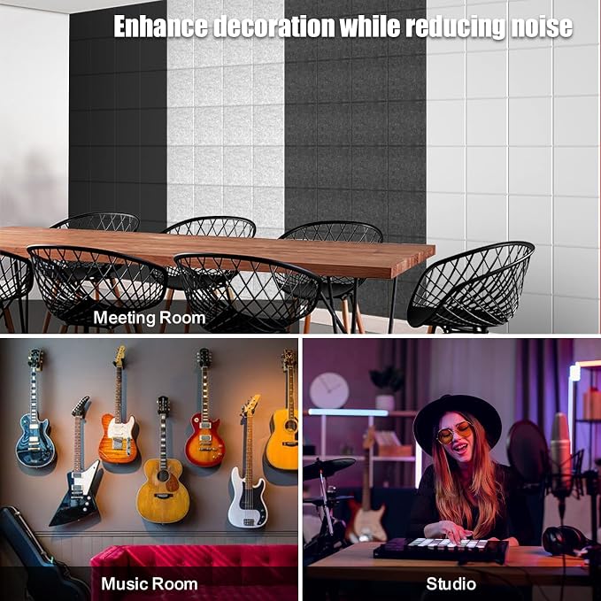 Sonicism 8 Pack Acoustic Wall Panels - Image 6