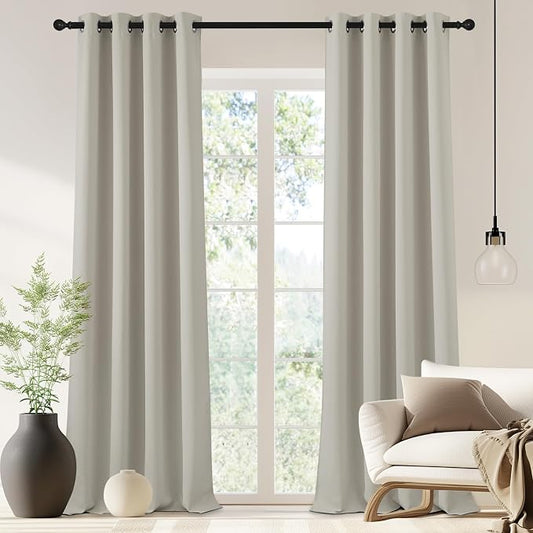 NICETOWN Blackout Drapery Curtain Panel 90 inches Long by NICETOWN