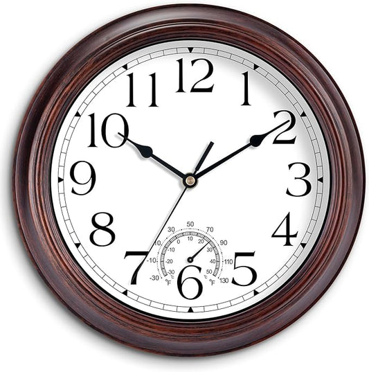 KECYET 8.5 Inch Outdoor Wall Clock by KECYETWALLCLOCK
