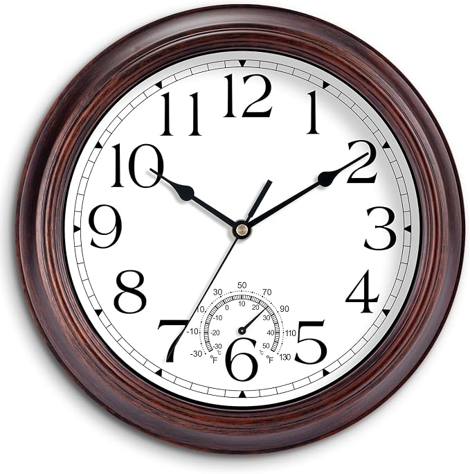 KECYET 12 Inch Outdoor Wall Clock by KECYETWALLCLOCK