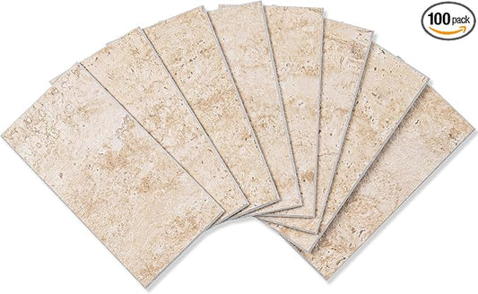 StyloVue 100 Pieces Peel and Stick Backsplash by StyloVue