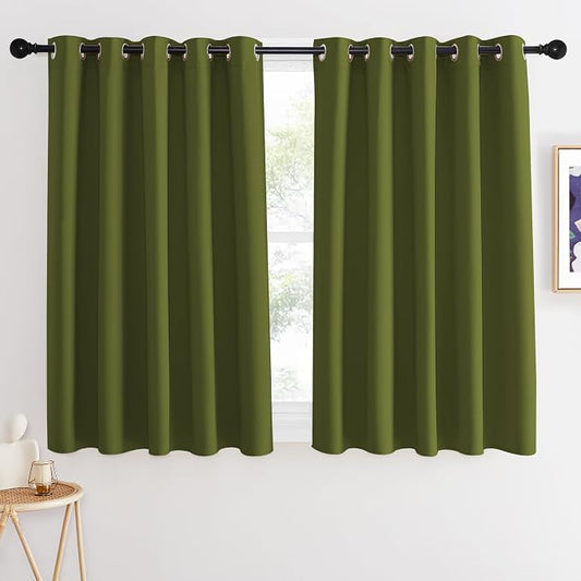 NICETOWN Blackout Curtains 54 Inches Long, Thermal Insulated Room Darkening by NICETOWN