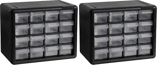 Akro-Mils 16-Drawer Plastic Storage Cabinet | 10-1/2 x 6-1/2 x 8-1/2 Inch | by Akro-Mils