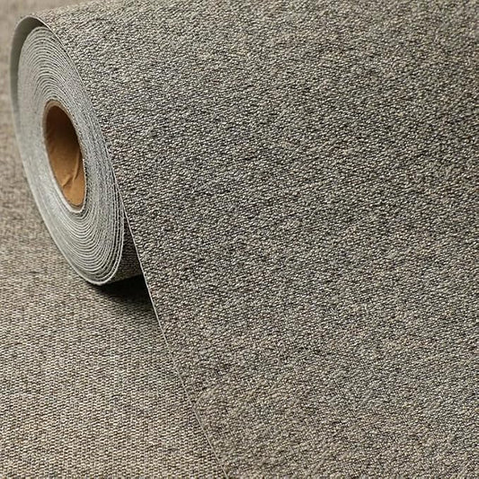 SHUFA Blended Brown Cotton-Like Textured Grasscloth Wallpaper Matte Thick Real by Unknown