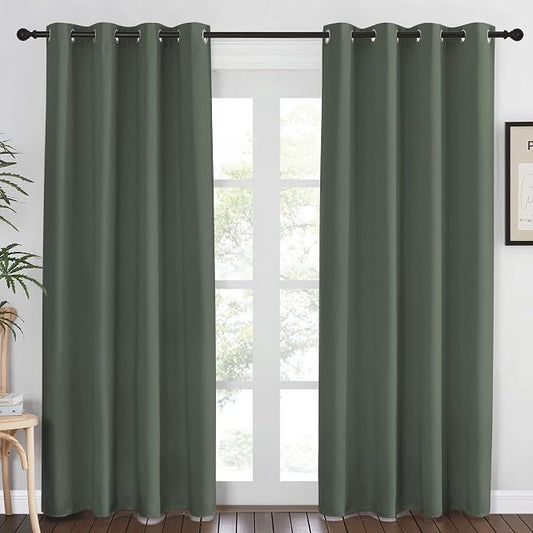 NICETOWN Blackout Curtain for Living Room 84 inch Long by NICETOWN