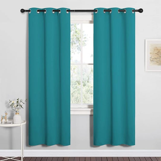 NICETOWN Room Darkening Curtains 72 inch Length 2 Panels, Thermal Insulated by NICETOWN