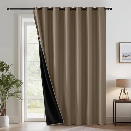 RYB HOME Extra Long 100% Blackout Room Divider Curtains by RYBHOME