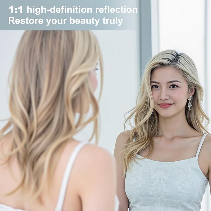Dewfig Arched White Full Length Mirror, Full Body Mirrors - Image 7