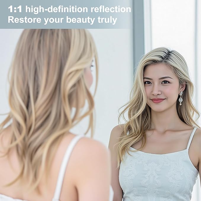 Dewfig Arched White Full Length Mirror, Full Body Mirrors - Image 6