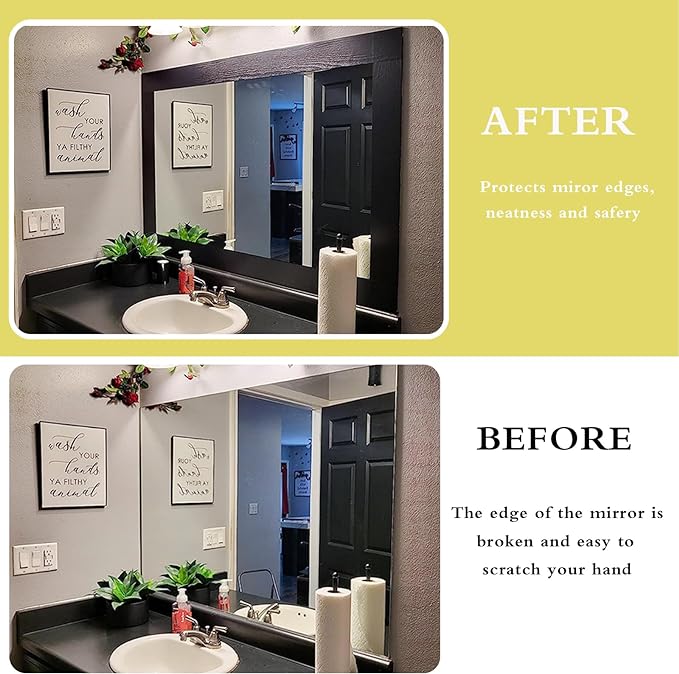 Teemall 10M Black Wood Grain Removable PVC Waterproof Border Wall Decor - Image 2