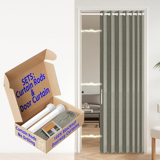 AJAZZ Blackout Accordion Doors Interior by AJAZZ