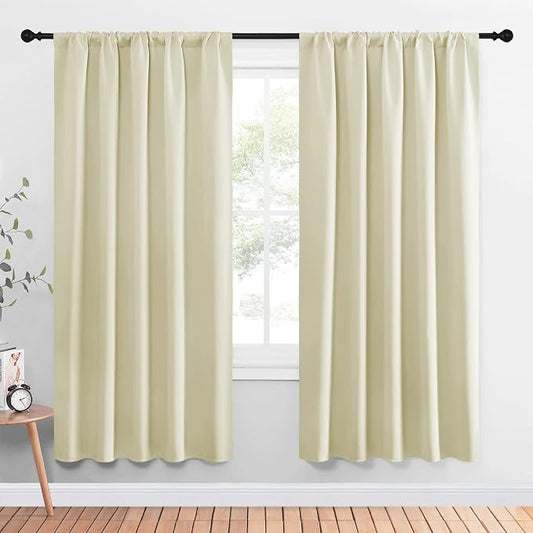 NICETOWN Living Room Curtains, Home Decorations Thermal Insulated Solid Rod by NICETOWN