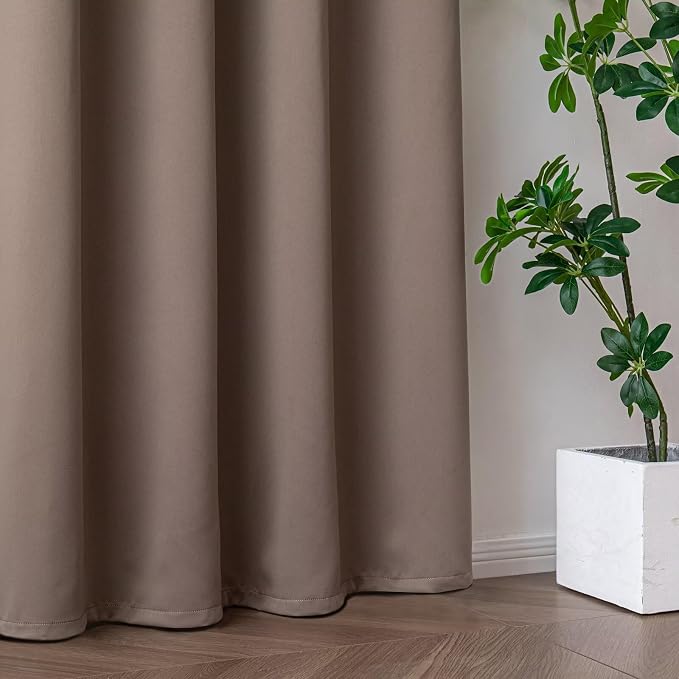 IGEMAEVE Blackout Sliding Door Curtains 108 Inch Length, Extra Wide Room - Image 7