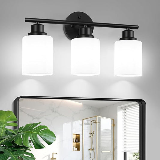 Unicozin 3 Light Bathroom Light Fixtures, Modern Vanity Lights by Unicozin