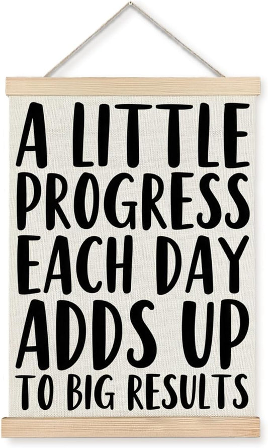 Supwhd Aesthetics Positive Affirmations Wall Decor, Inspirational Add Up to Big by Homedecoration