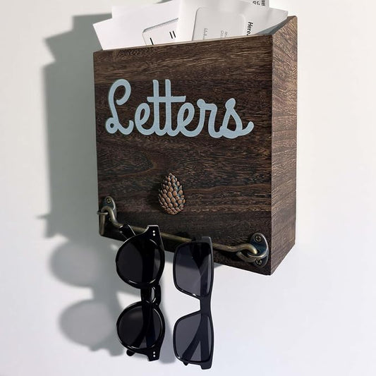 eBun Narrow Wood Mail Organizer by eBun