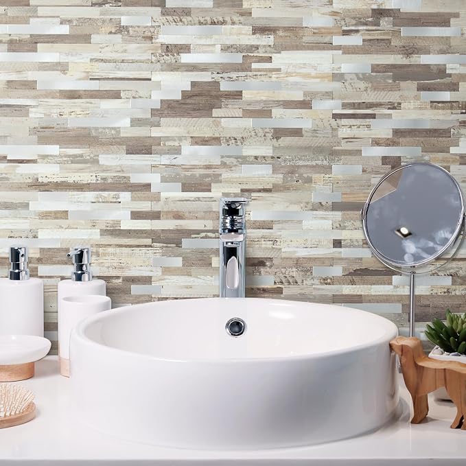 AULIGET 20 Sheets Peel and Stick Backsplash - Image 4
