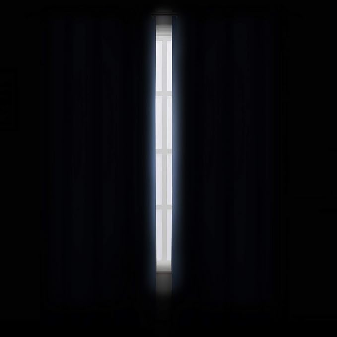 LEMOMO Sky Blue Blackout Curtains 66 x 63 Inch Length/Set of 2 Curtain - Image 3