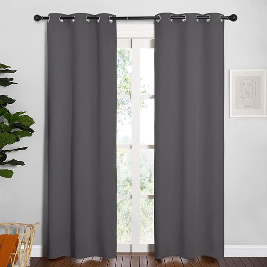 NICETOWN Bedroom Curtains Blackout Drapery Panels, Three Pass Microfiber by NICETOWN