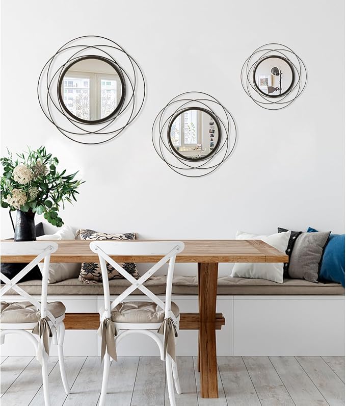 Wall Mirror Mounted Round Decorative Mirrors - Image 6