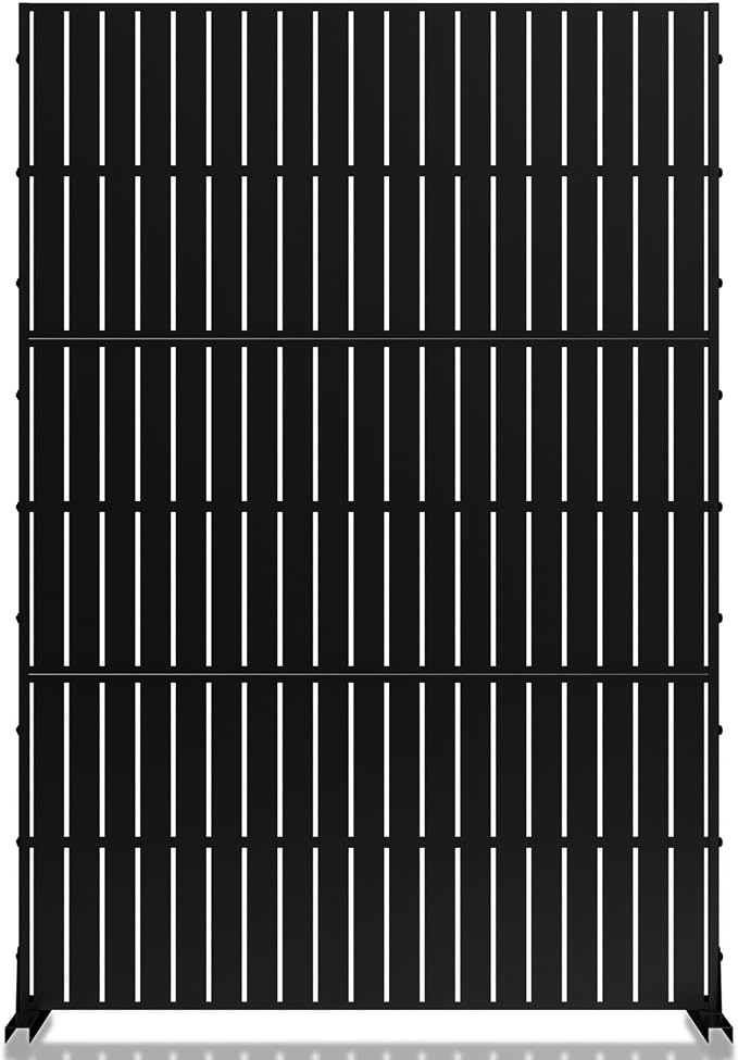 MTART Metal Privacy Screen 72" H x 47.2" Decorative Outdoor Privacy Screen by Unknown
