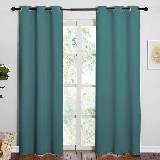 NICETOWN Thermal Insulated Solid Grommet Blackout Curtains/Drape by NICETOWN