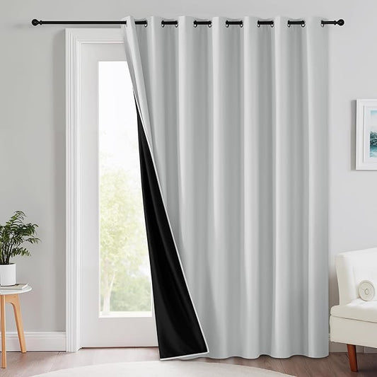 RYB HOME Extra Long 100% Blackout Room Divider Curtains by RYBHOME