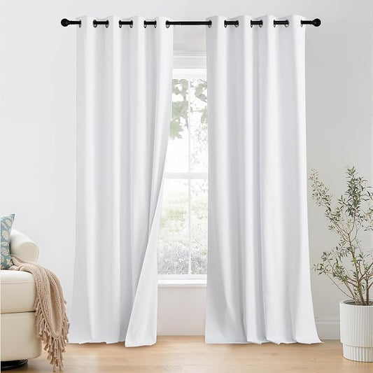 NICETOWN 100% Blackout Window Curtain Panels 102 inch Length by NICETOWN