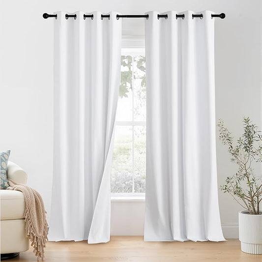 NICETOWN 100% Blackout Window Curtain Panels 90 inch Length by NICETOWN