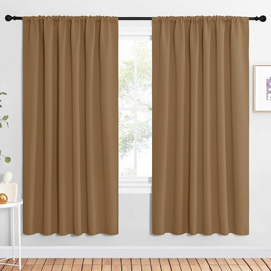NICETOWN Bedroom Window Curtain Panels, 2 Panels, 62 in x 72 in, Window by NICETOWN
