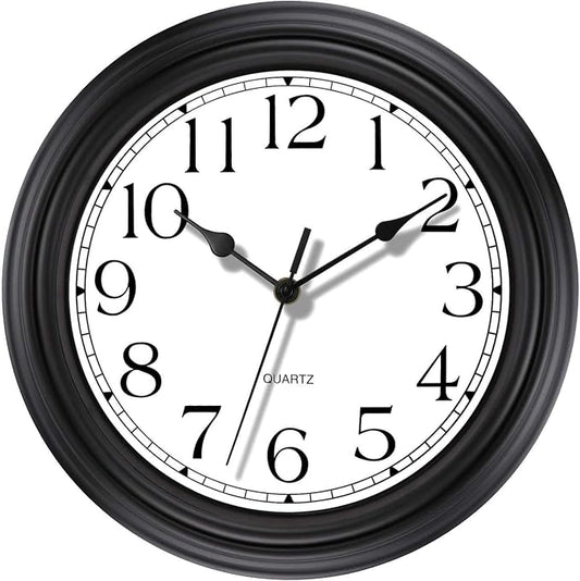 Foxtop Silent Non-Ticking Round Classic Clock Retro Quartz Decorative Battery by Foxtop