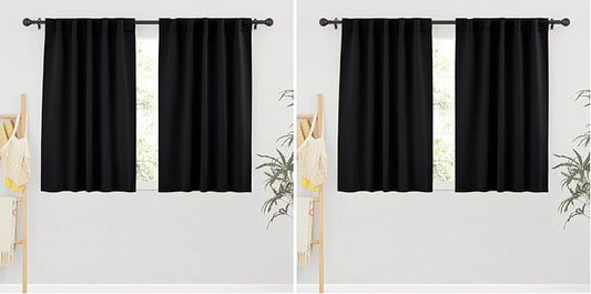 RYB HOME Short Bedroom Blackout Curtains by RYBHOME