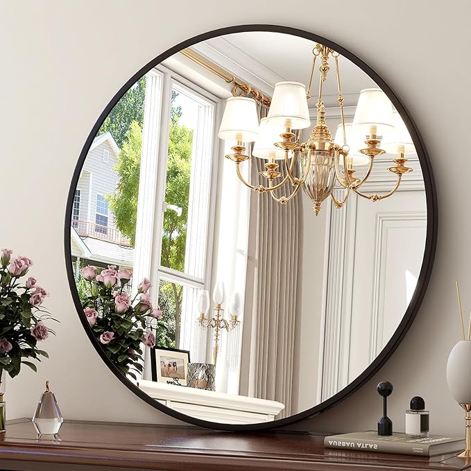 XRAMFY 24 Inch Round Mirror by XRAMFY