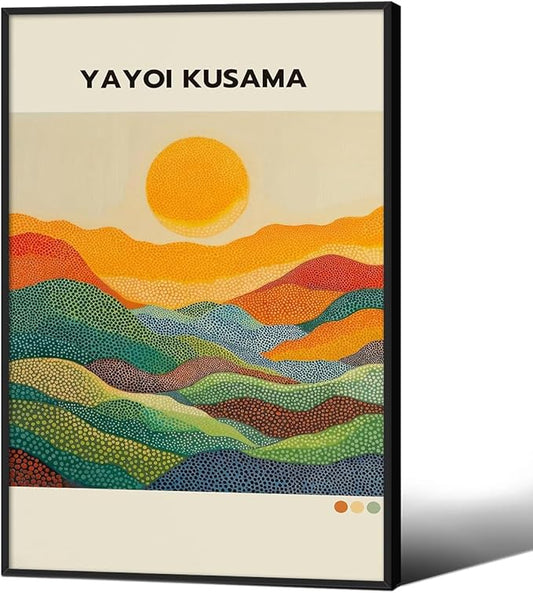Yayoi Kusama1986 Wall Art Japanese Gallery Exhibition Wall Decor Yayoi Kusama by Unknown