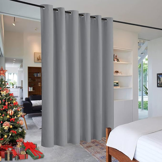 RYB HOME Extra Wide Curtains for Divider Room Separation Soundproof Temporary by RYBHOME