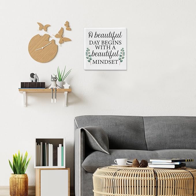Motivational Eucalyptus Wall Art Decor, Inspirational Green Botanical Pictures - Image 5