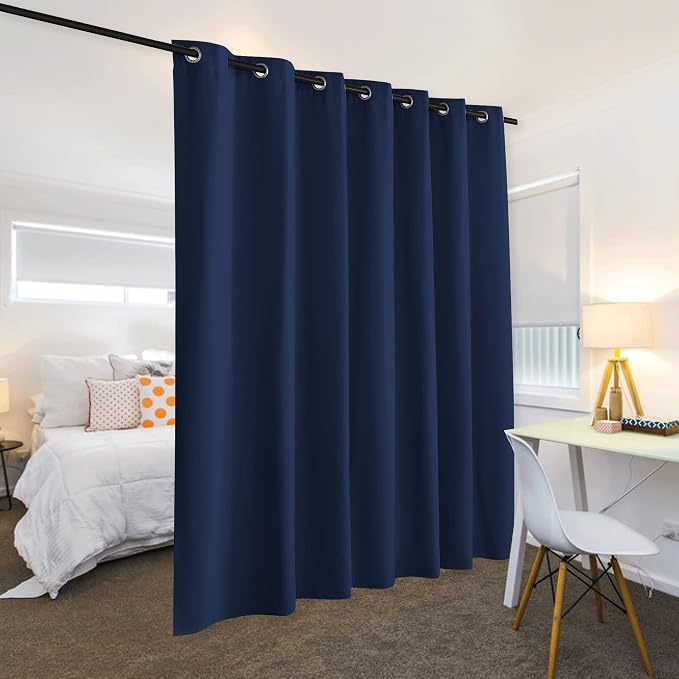 RYB HOME Room Divider Curtains 100 inch Width Blackout Curtains - Image 3