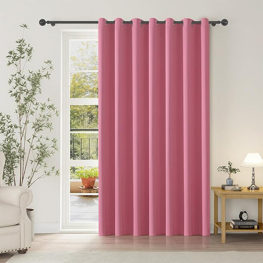ChrisDowa Room Divider Curtain 120 Inches Long, Wide Blackout Sliding Door by ChrisDowa