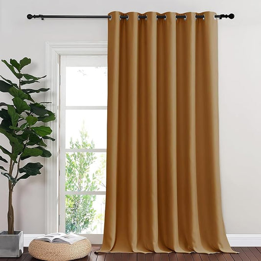 NICETOWN Room Divider Curtain 132 Inches Long, Wide Blackout Sliding Door by NICETOWN