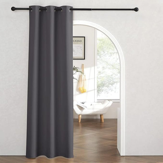 RYB HOME Blackout Curtains Thermal Insulating Privacy Temporary Door Curtains by RYBHOME