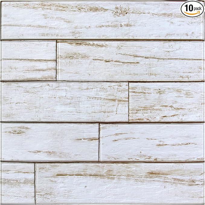 COMSTICKC Peel and Stick Faux Wood Wall Sticker Wall Panels, Not Real Wood by COMSTICKCDECOR