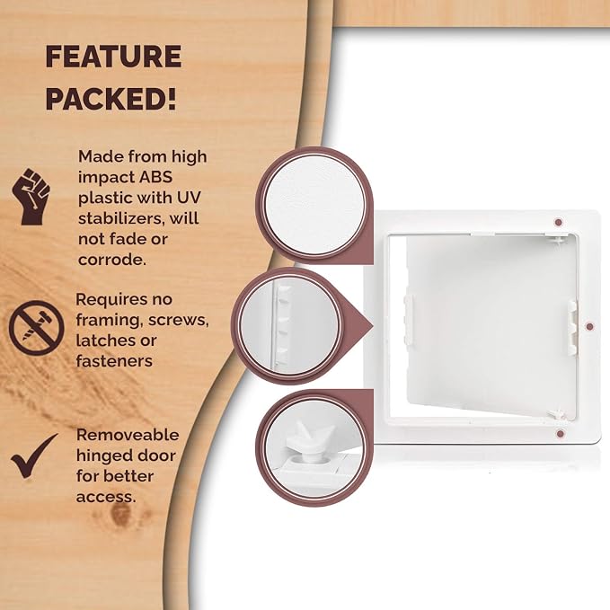 Morvat Access Panel 10x10 Inch for Drywall & Ceiling - Image 4