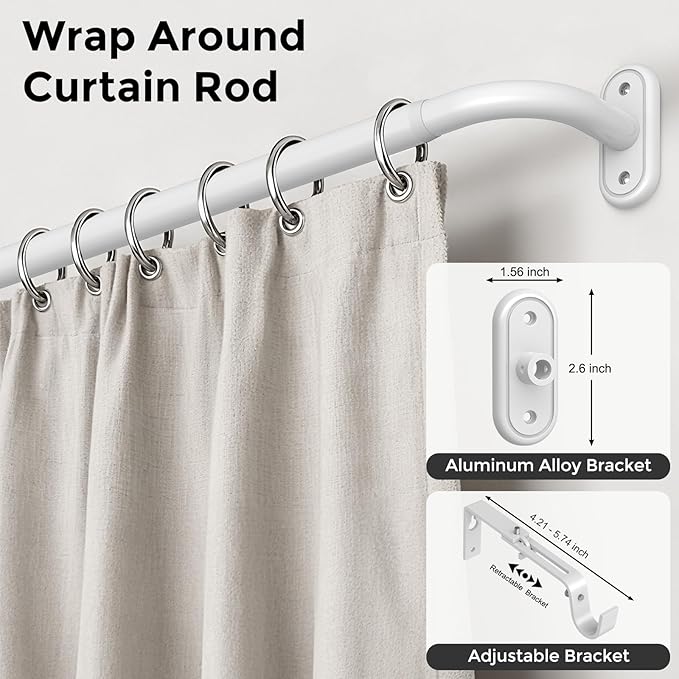 Curtain Rods 36-152 Inch, Living Room, Sliding Door - Image 2