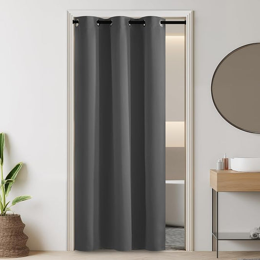 RYB HOME 100% Blackout Doorway Curtains, Closet Curtain by RYBHOME