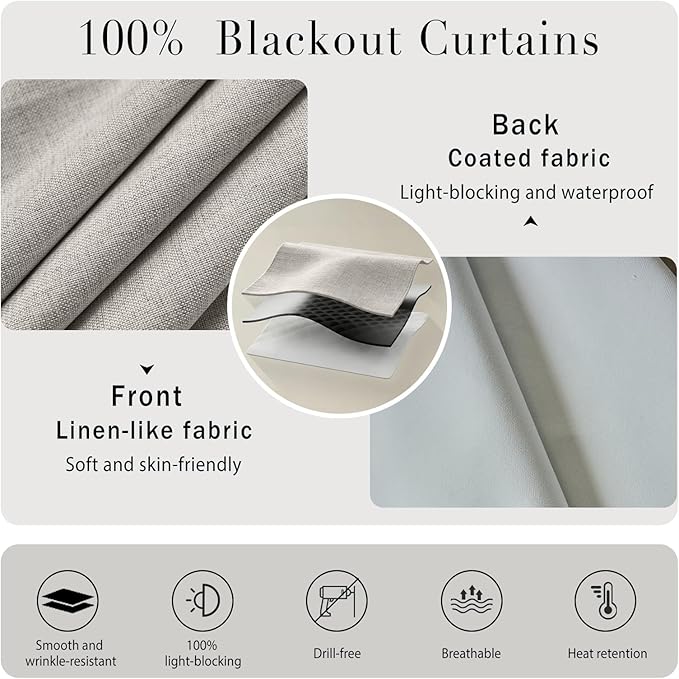 Damage-Free 100% Blackout Curtain - Image 4