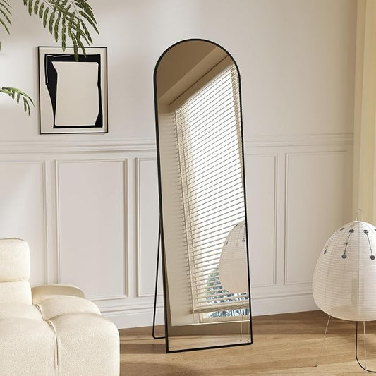 Sweetcrispy 56"x15" Arched Full Length Mirror, Leaning or Standing Full Body by Sweetcrispy